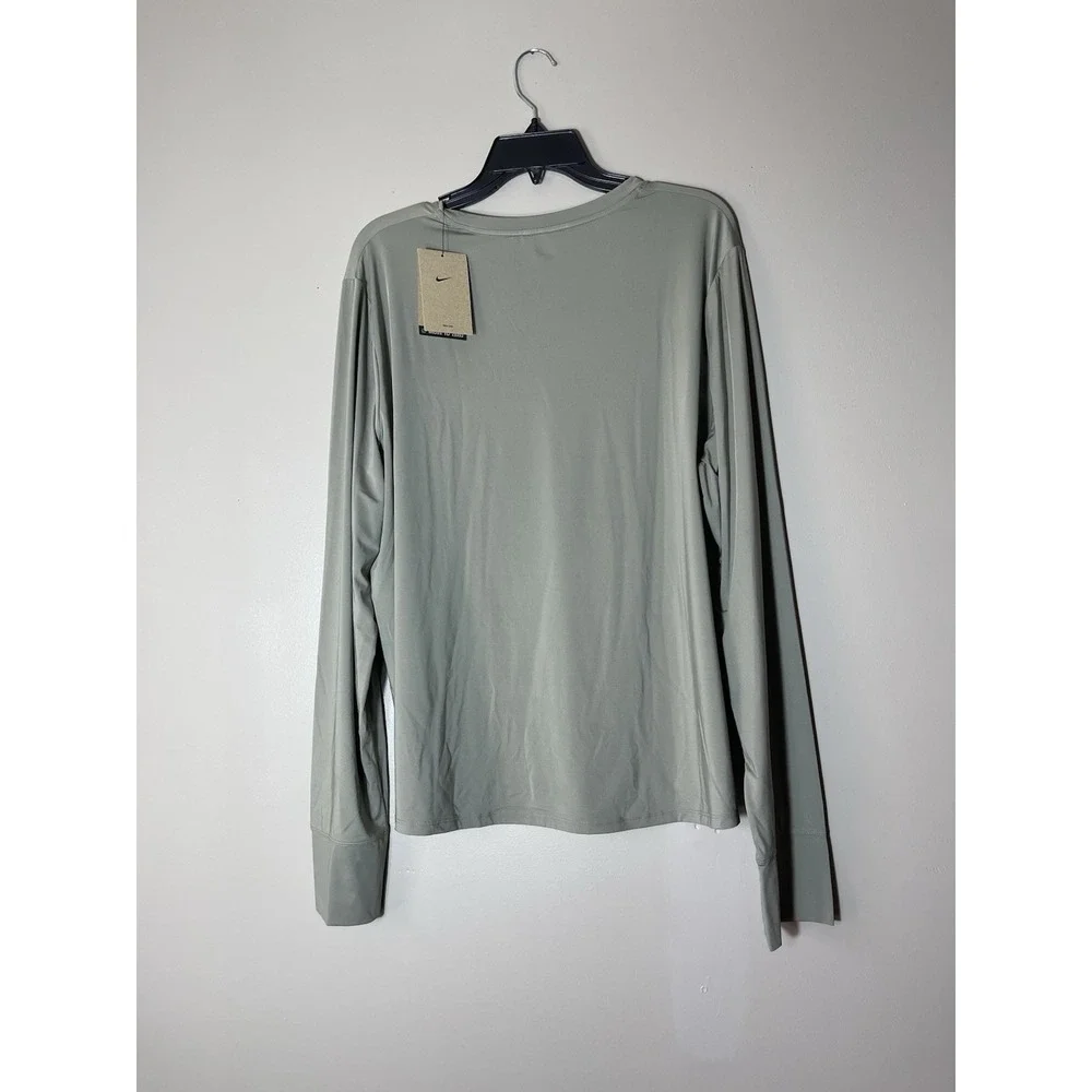 Nike One Classic Women's Dri-FIT Long-Sleeve Top Size 2XL Military Green New